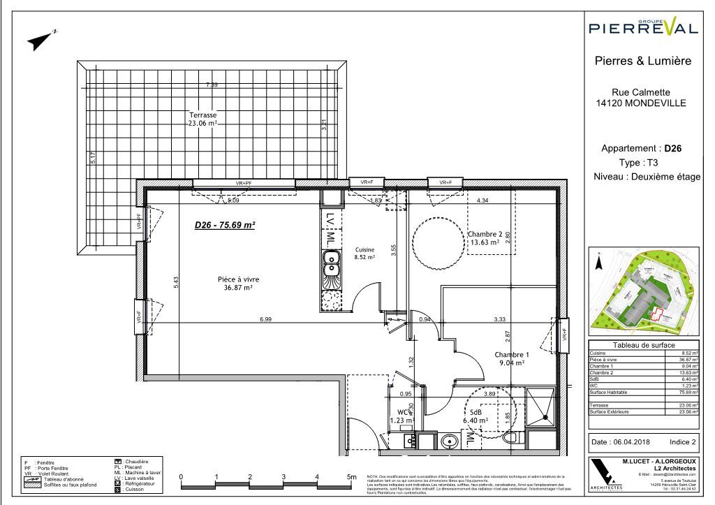 Appartement F2 CAEN (14000) 3A Immobilier