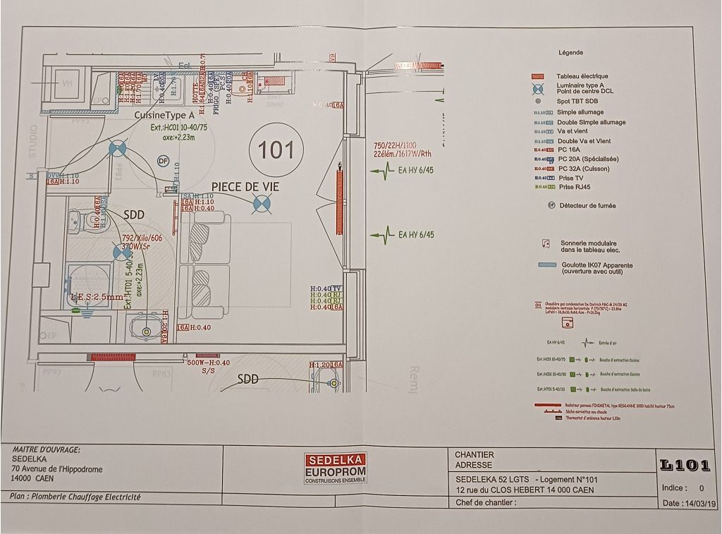 Appartement F1 CAEN (14000) 3A Immobilier