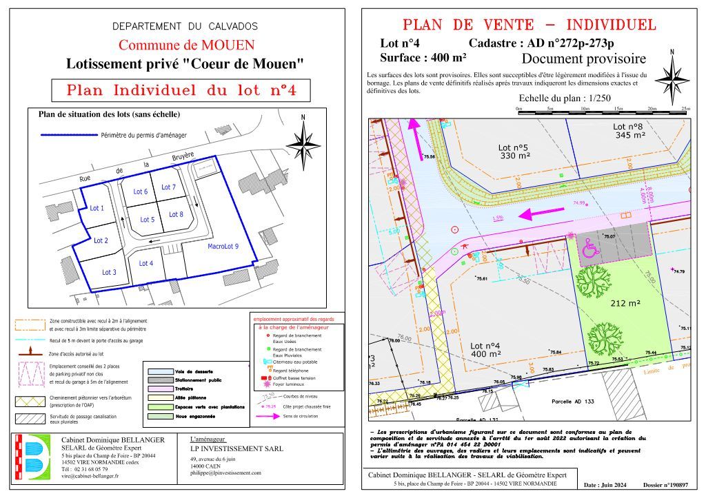 Terrain MOUEN (14790) 3A Immobilier