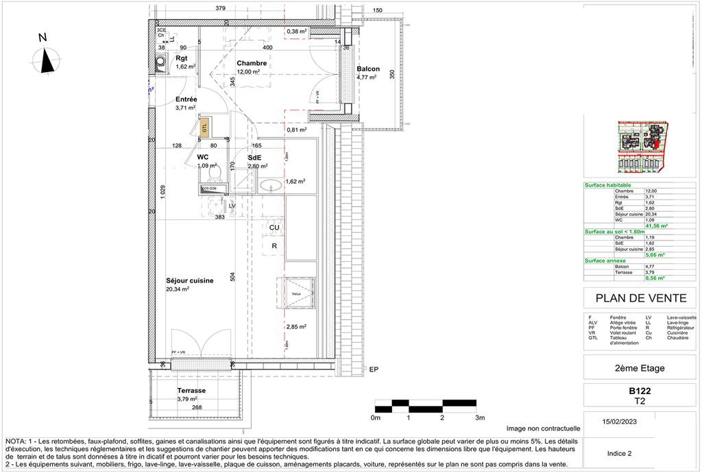 Appartement F2 CORMELLES LE ROYAL (14123) 3A Immobilier