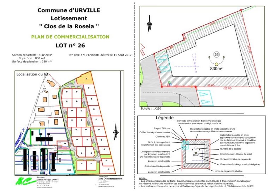 Terrain URVILLE (14190) 3A Immobilier