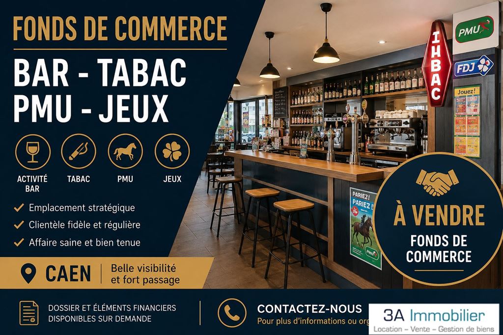 Fonds de commerce CAEN (14000) 3A Immobilier